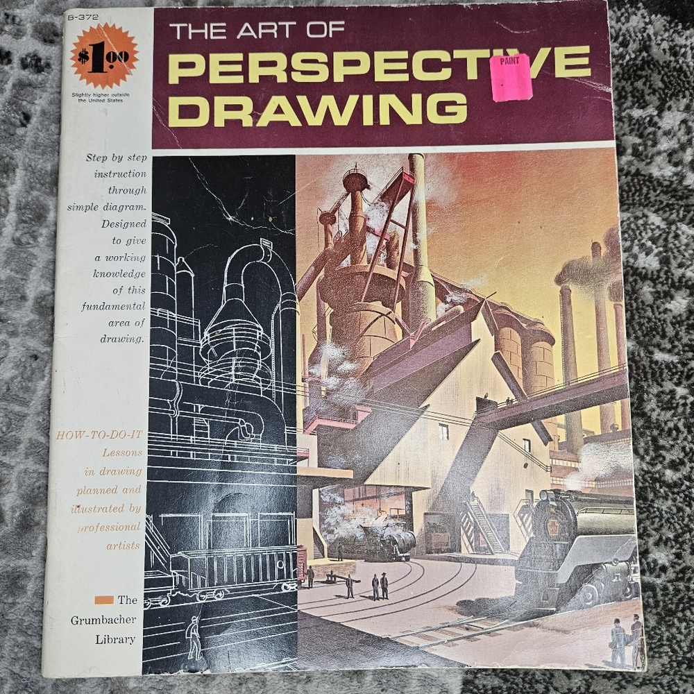 The Art of Perspective Drawing How To Step by Step Drawing Softbook VTG B-372